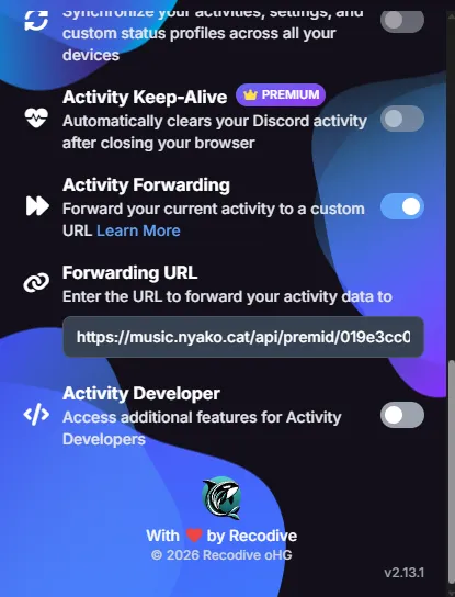 PreMid Forwarding Setting